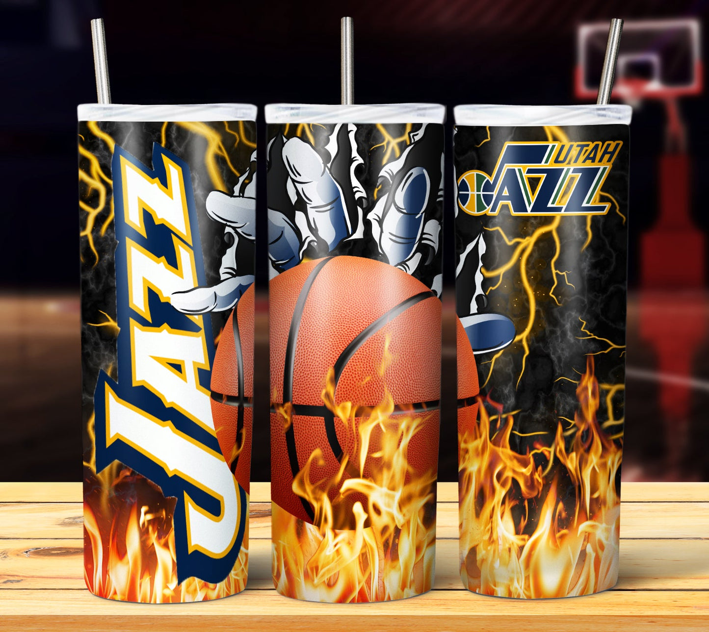 NBA Fire Hands Tumbler Wrap