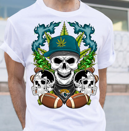 Football Cannabis Skull PNG