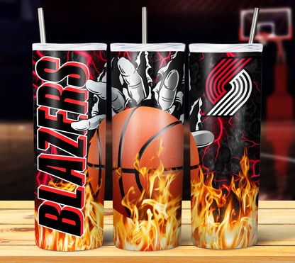 NBA Fire Hands Tumbler Wrap Bundle