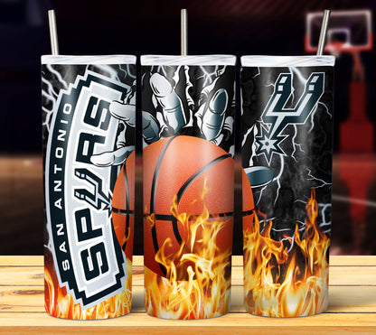 NBA Fire Hands Tumbler Wrap Bundle
