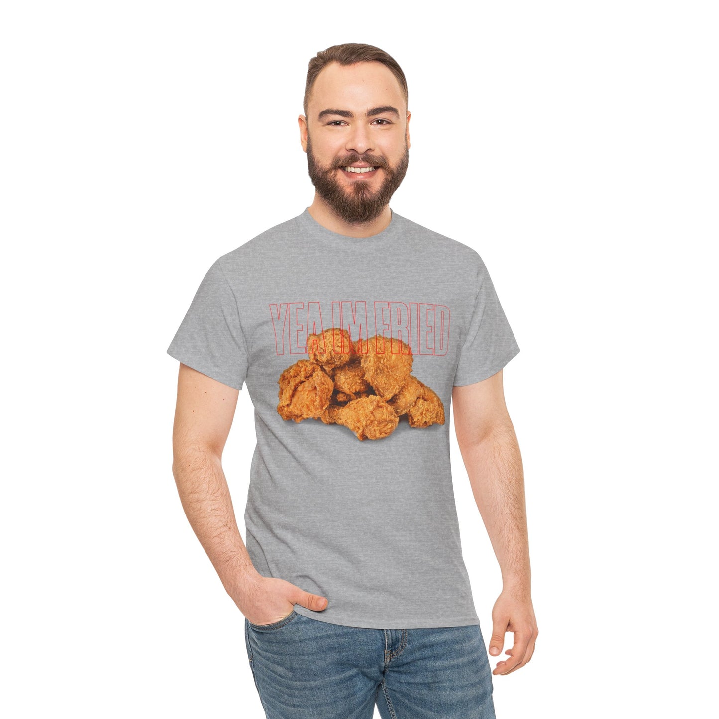"Yea I'm Fried" Crispy Humor Graphic Tee