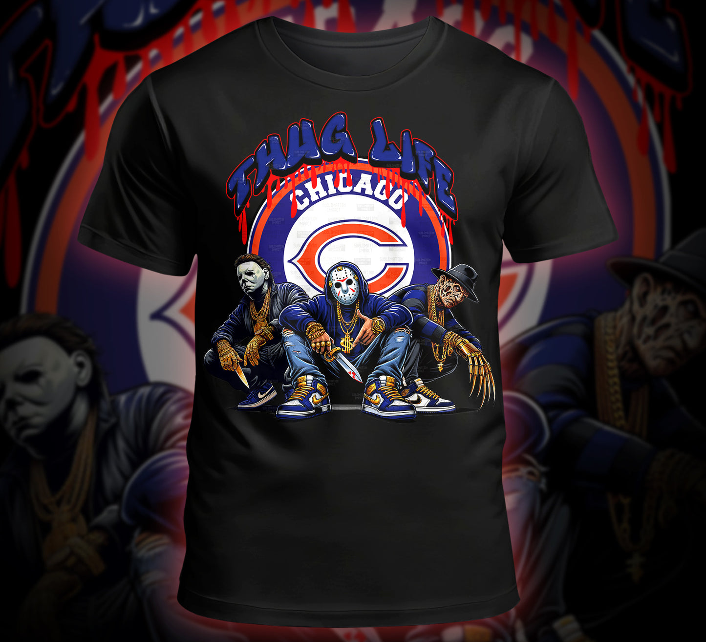 Thug Life Horror Digital Download - NFL Team Edition