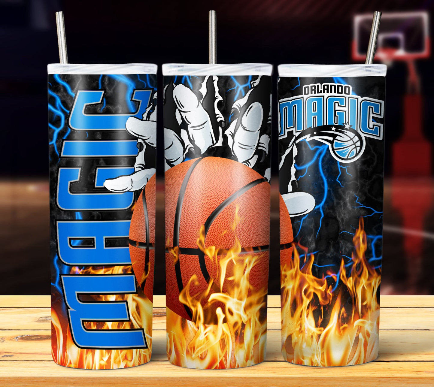 NBA Fire Hands Tumbler Wrap