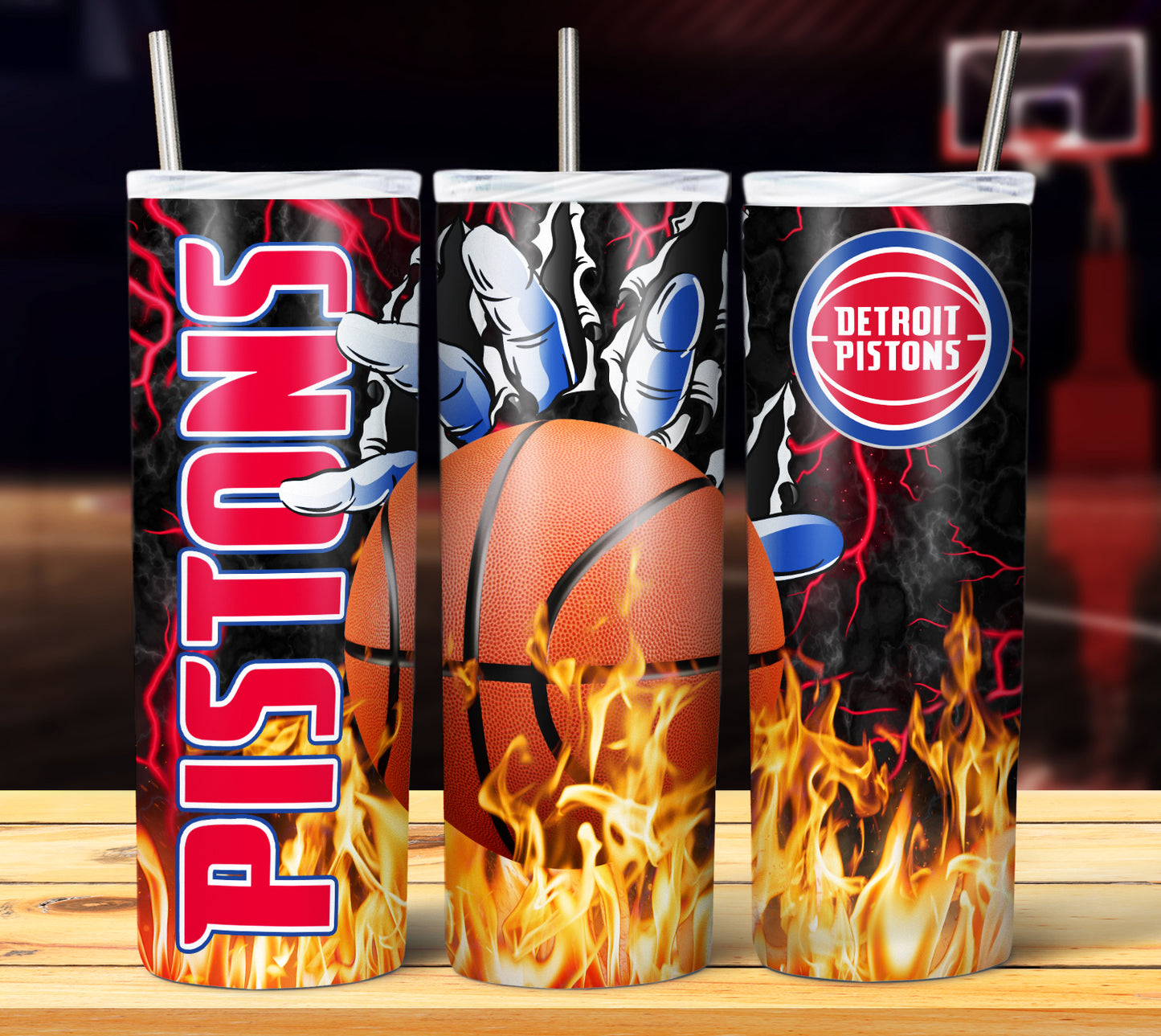 NBA Fire Hands Tumbler Wrap Bundle
