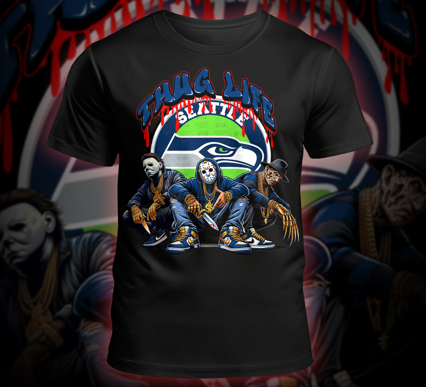 Thug Life Horror Digital Download - NFL Team Edition