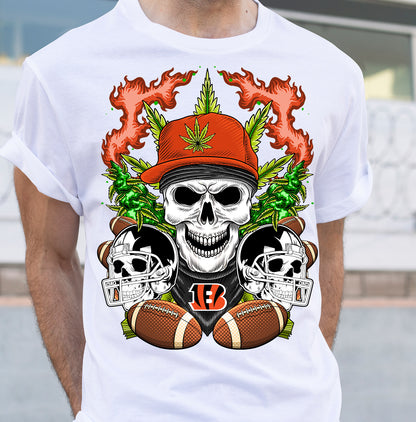 Football Cannabis Skull PNG