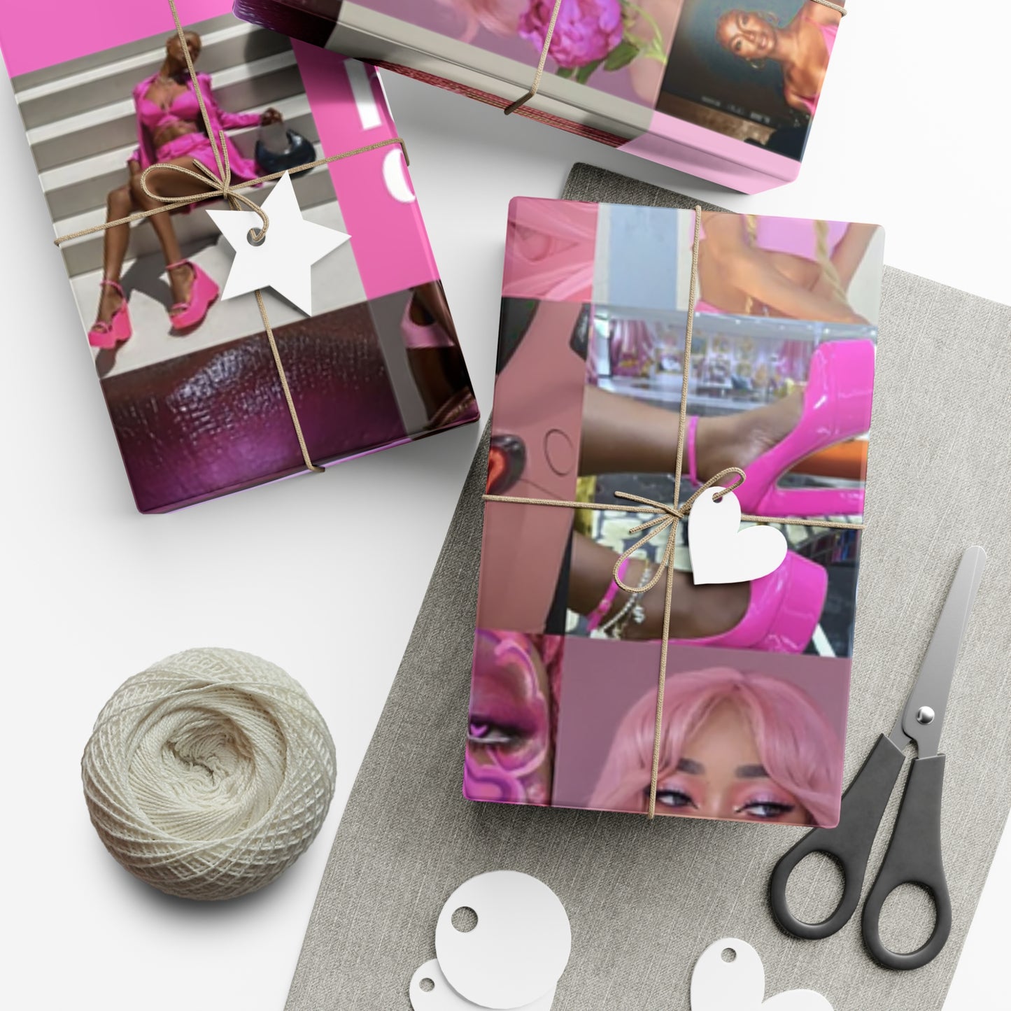 African American Barbie Gift Wrap Papers