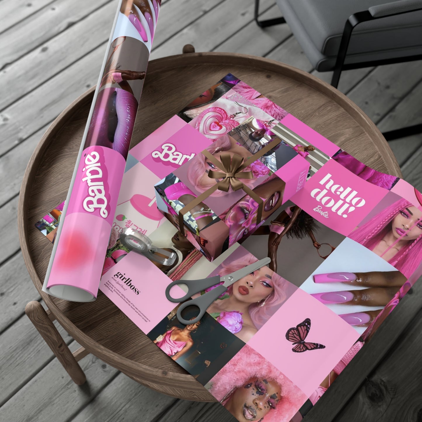 African American Barbie Gift Wrap Papers