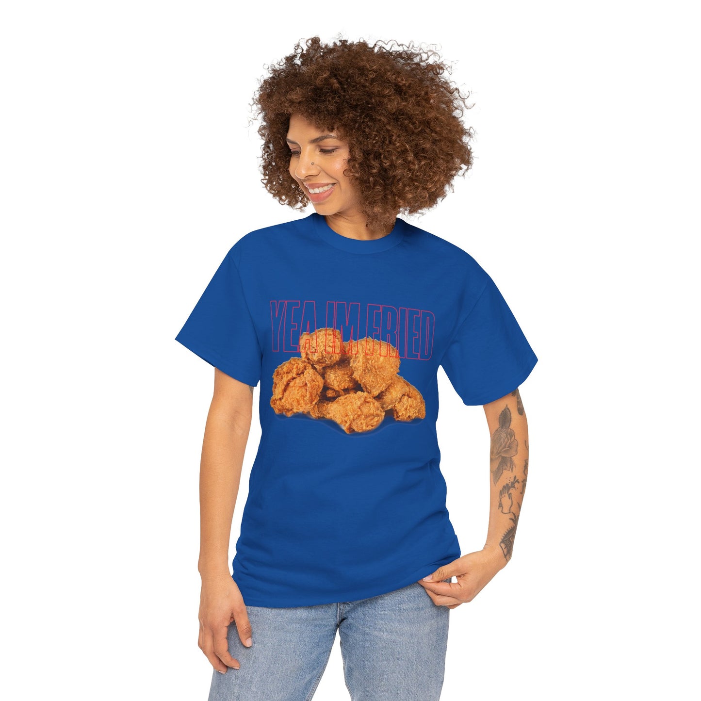 "Yea I'm Fried" Crispy Humor Graphic Tee