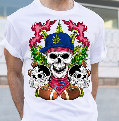 Football Cannabis Skull PNG