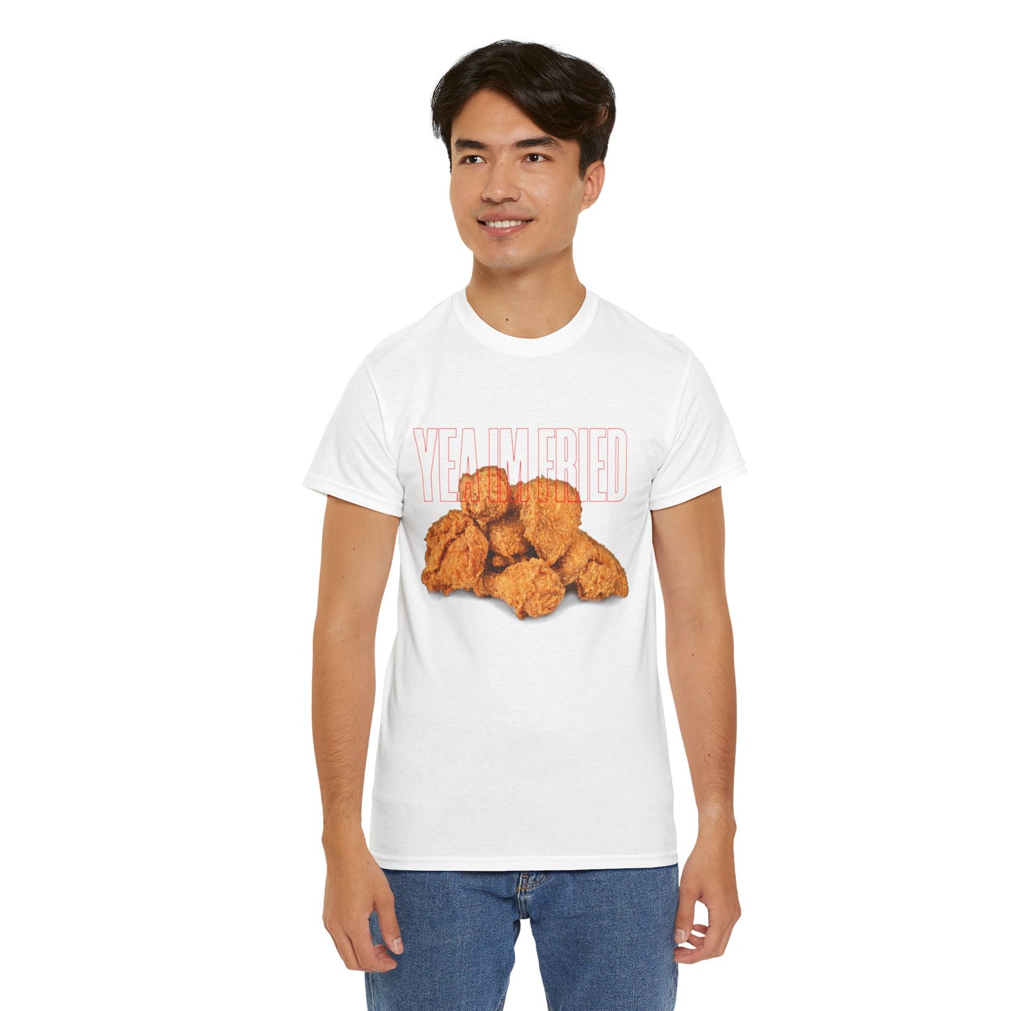 "Yea I'm Fried" Crispy Humor Graphic Tee