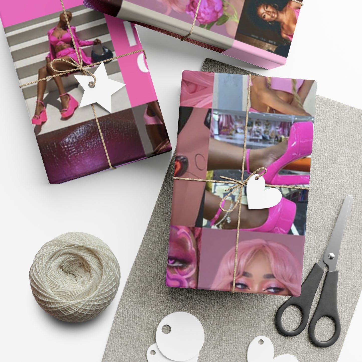 African American Barbie Gift Wrap Papers