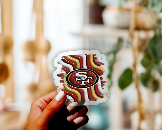 NFL PUFFY DESIGN STICKER