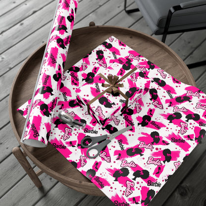 Black Barb Gift Wrap Papers