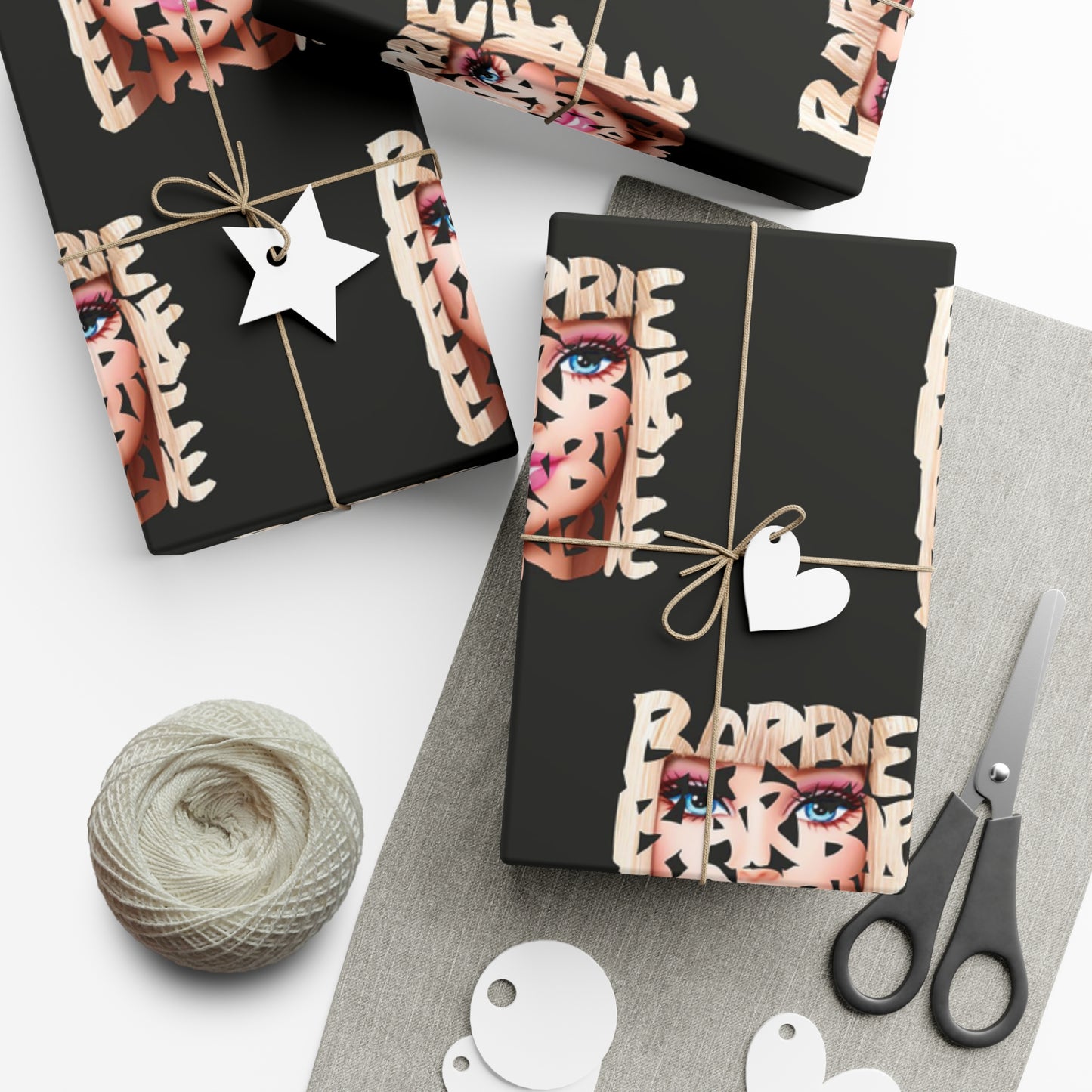 Barb Face Gift Wrap Papers