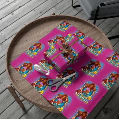 The Little Mermaid Pink Gift Wrap Papers