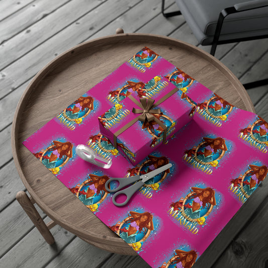 The Little Mermaid Pink Gift Wrap Papers