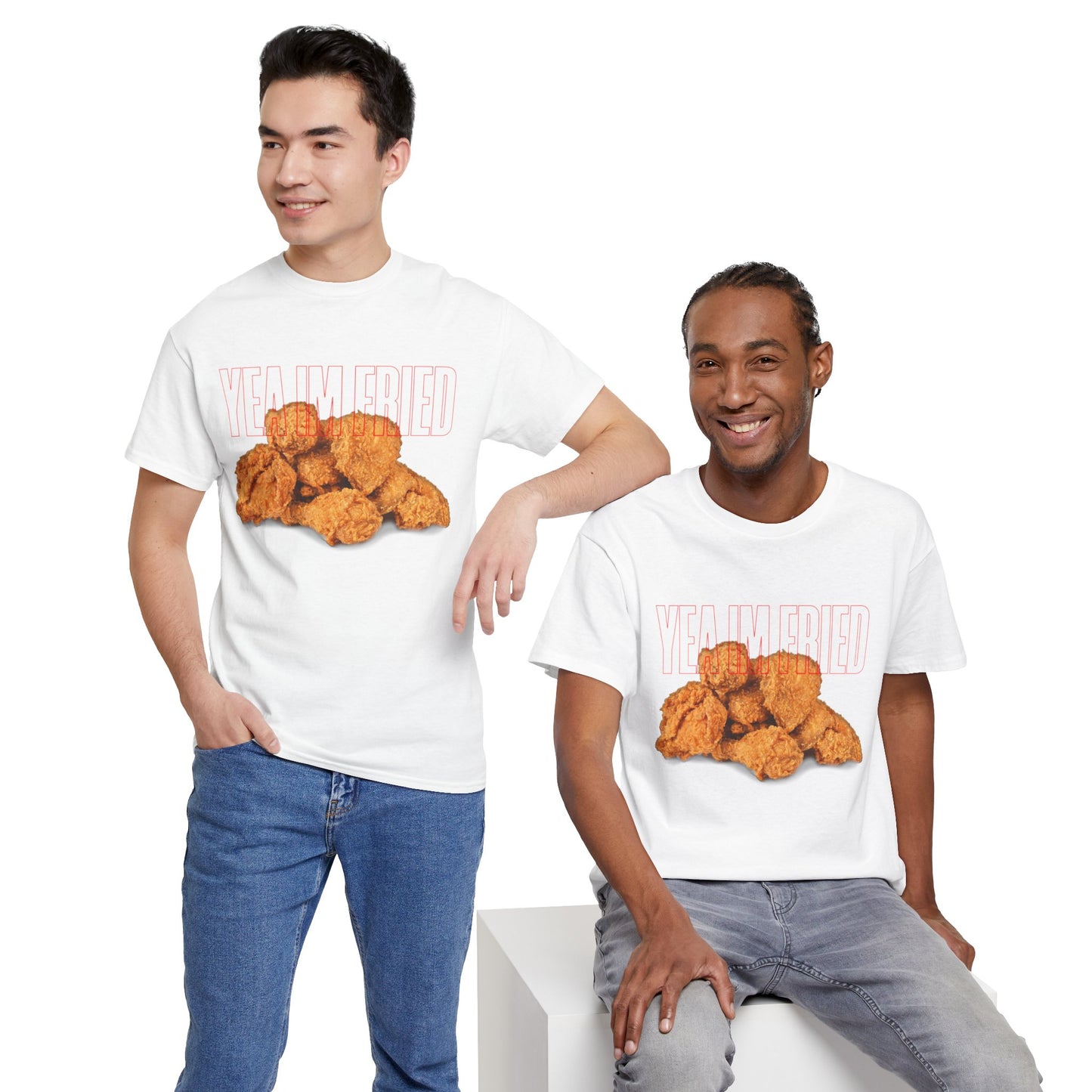 "Yea I'm Fried" Crispy Humor Graphic Tee