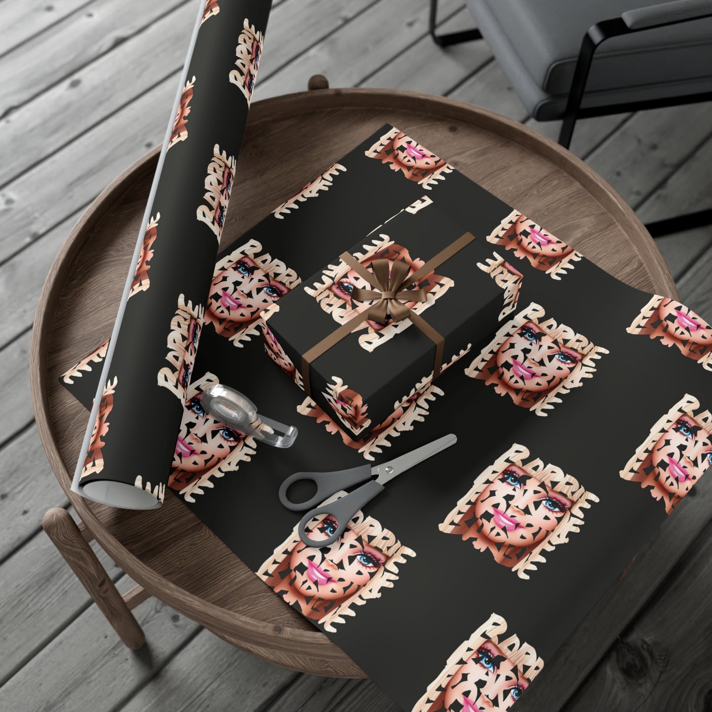 Barb Face Gift Wrap Papers