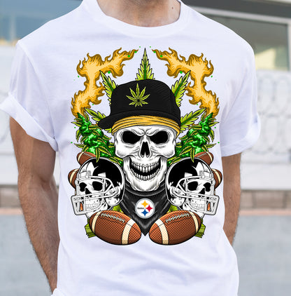 Football Cannabis Skull PNG