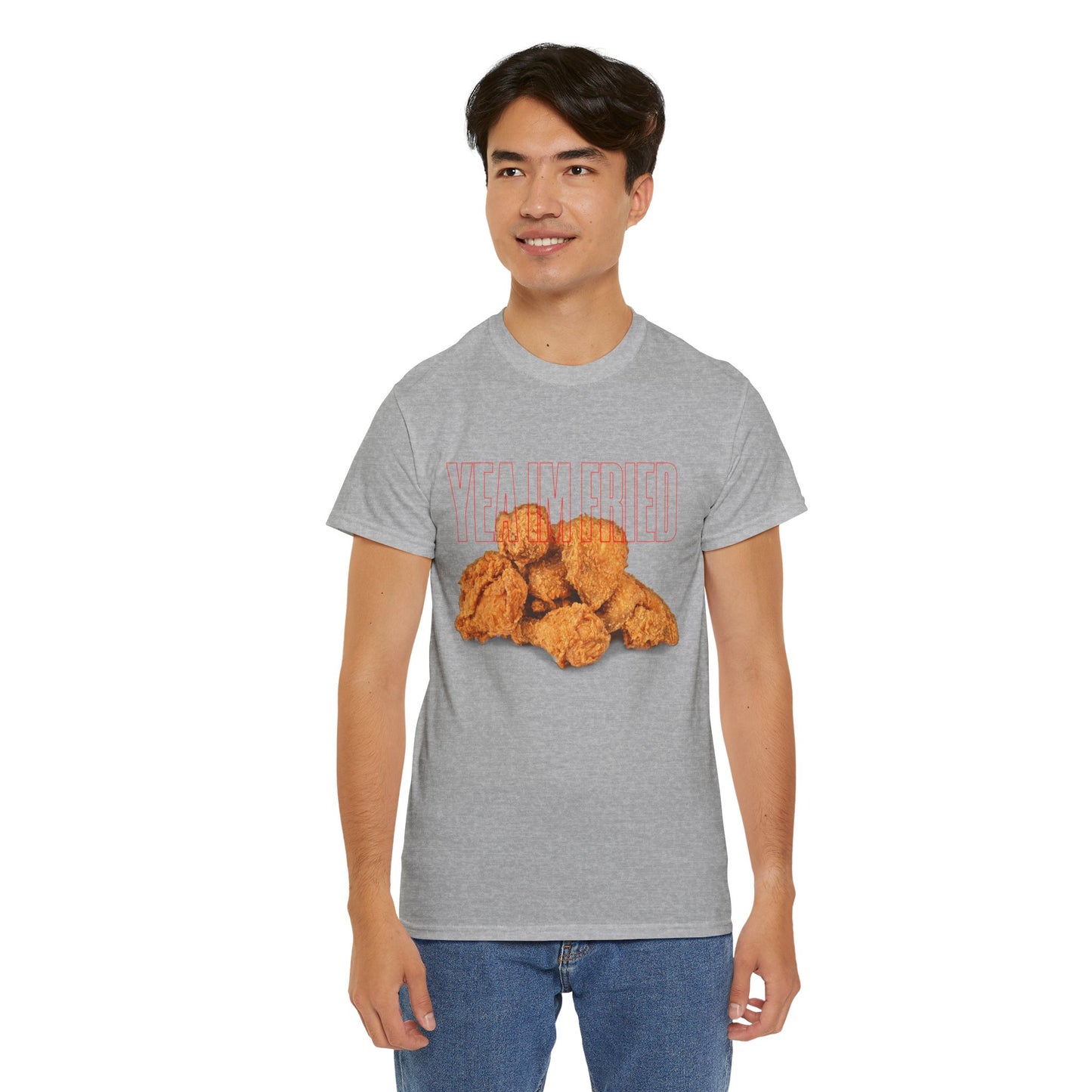 "Yea I'm Fried" Crispy Humor Graphic Tee