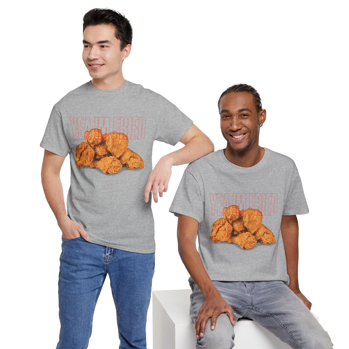 "Yea I'm Fried" Crispy Humor Graphic Tee