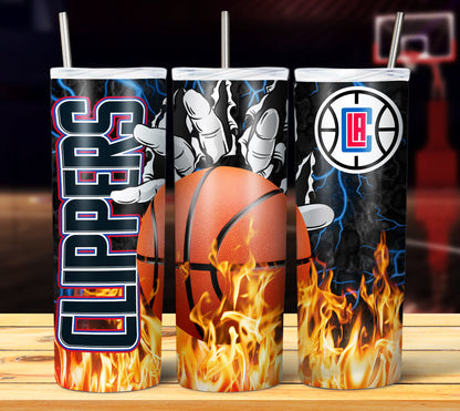 NBA Fire Hands Tumbler Wrap Bundle
