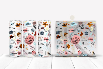 Affirmation UV DTF Tumbler Wrap