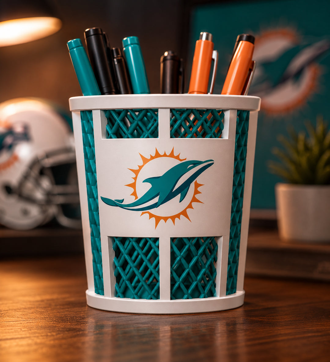 NFL Trash Can Pen Holder – All 32 Teams Available 🏈