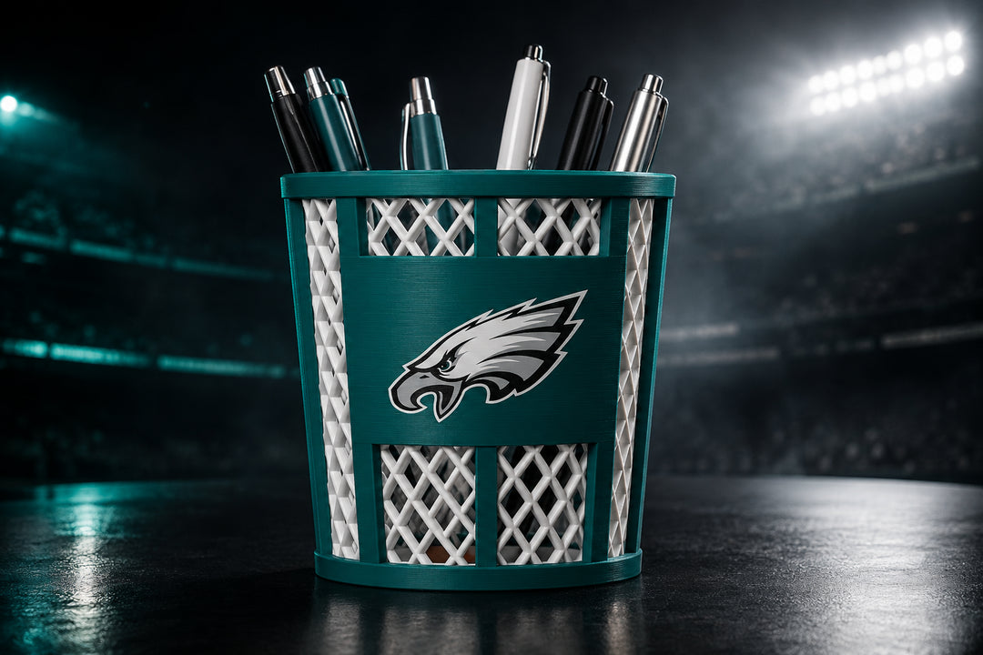NFL Trash Can Pen Holder – All 32 Teams Available 🏈