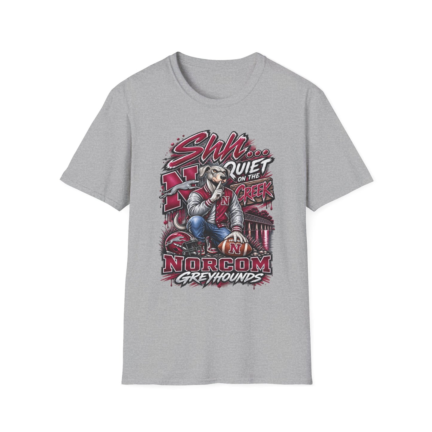 “Shh… Quiet on the Creek” Norcom Greyhounds T-Shirt