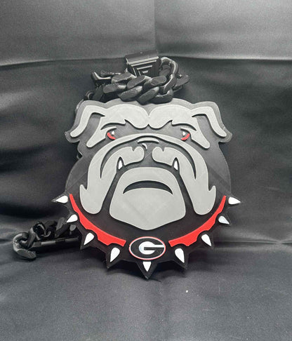 Georgia Bulldogs Fan Pendant – 3D Print File (STL + Bambu 3MF)