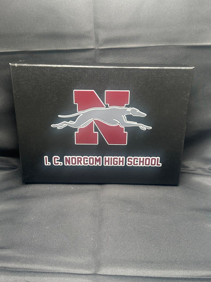 I.C. Norcom High School Flask Gift Set – Stainless Steel Flask with 4 Shot Cups & Gift Box | Greyhound Pride Gift