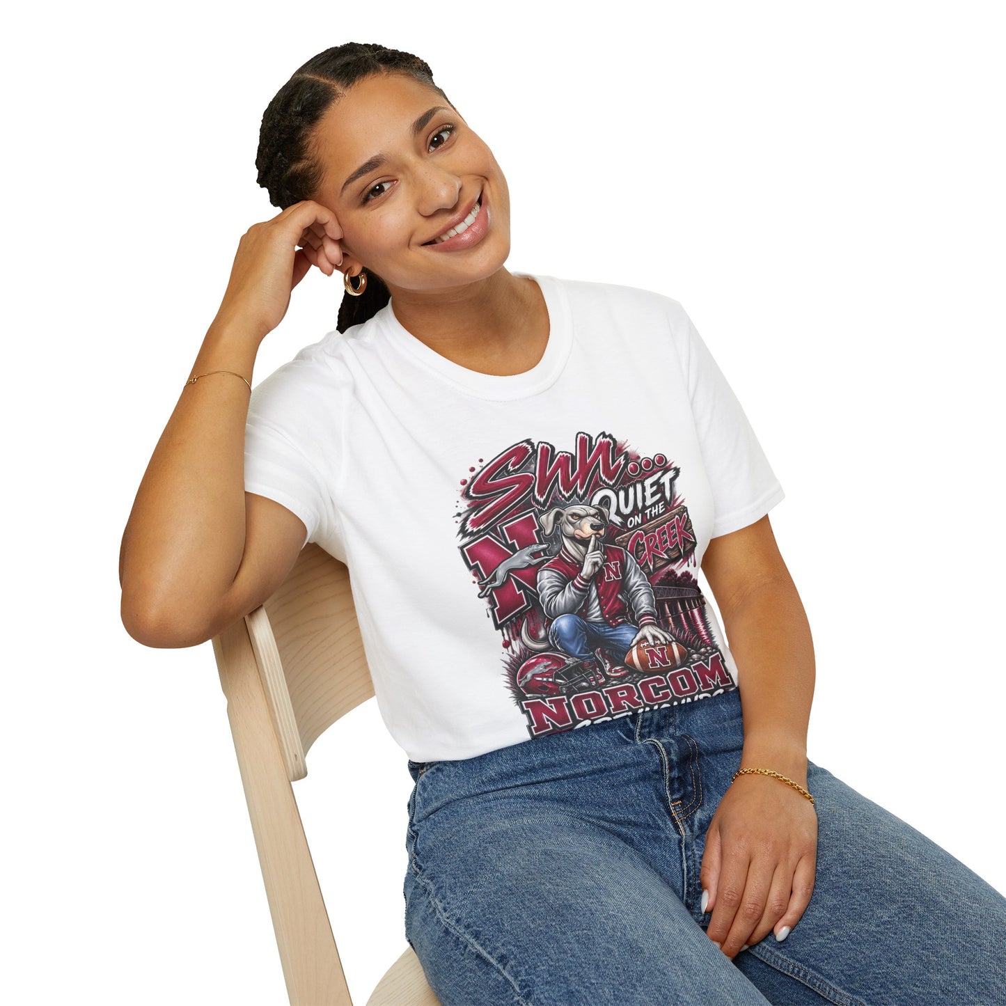 “Shh… Quiet on the Creek” Norcom Greyhounds T-Shirt