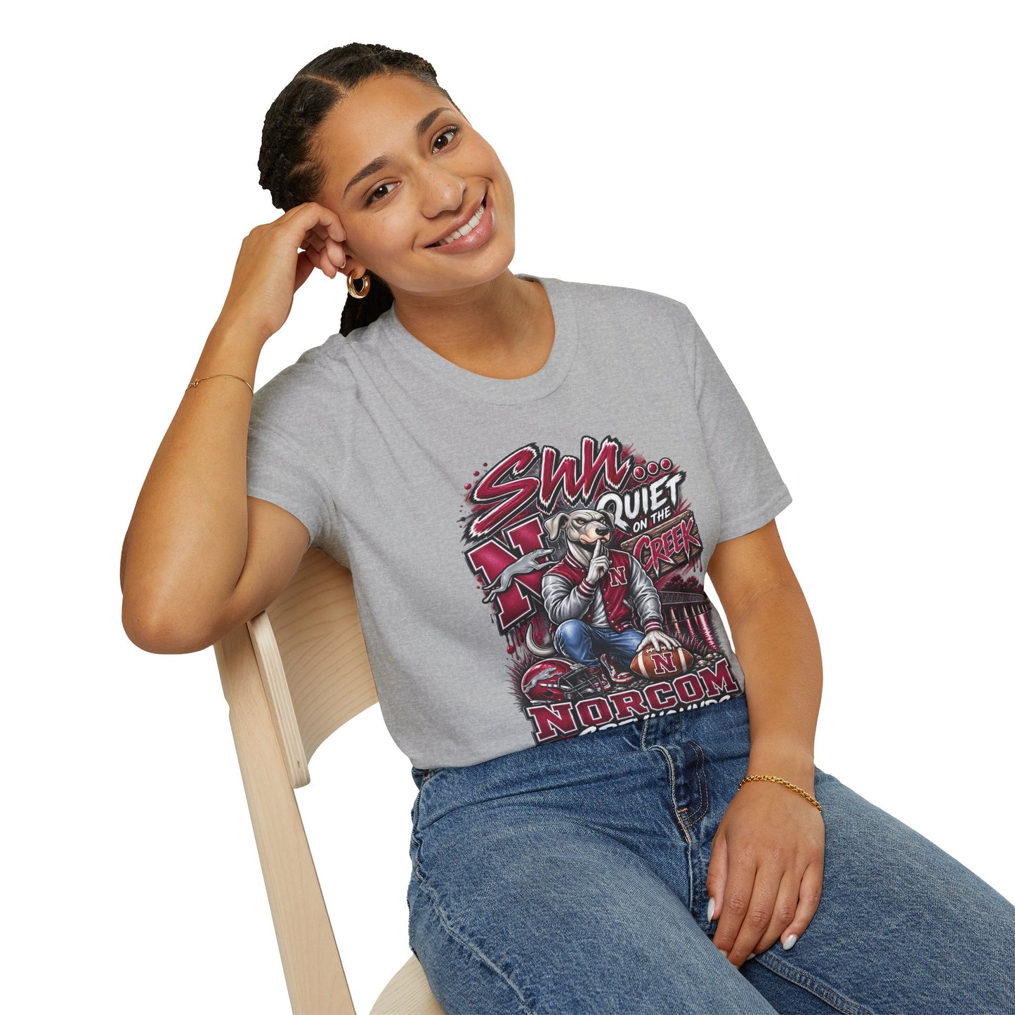 “Shh… Quiet on the Creek” Norcom Greyhounds T-Shirt