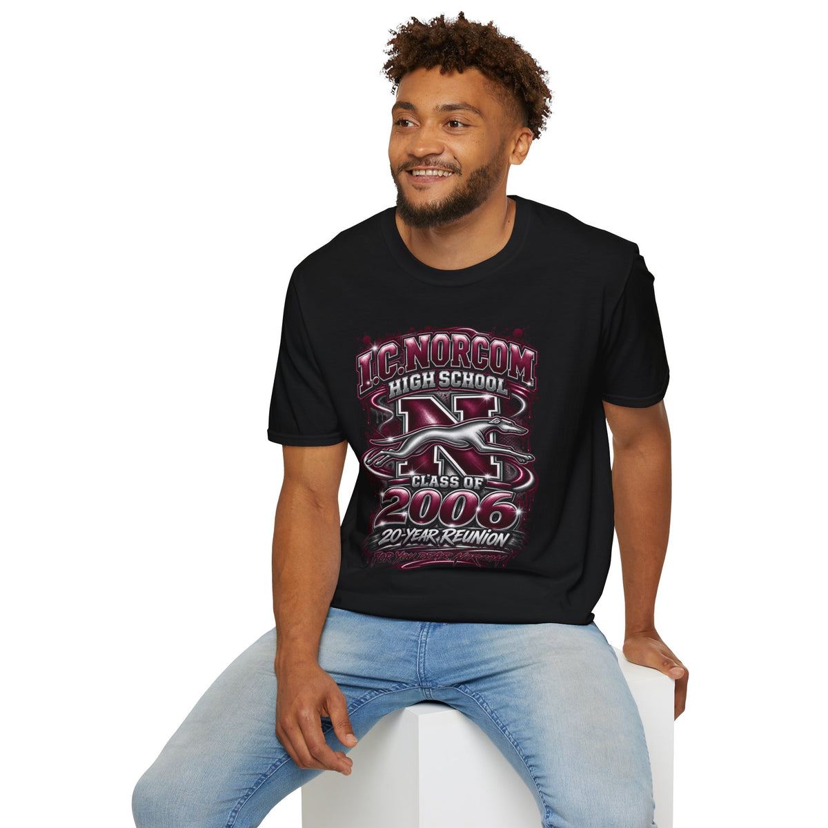 I.C. Norcom Class of 2006—20-Year Reunion Airbrush Design T-Shirt