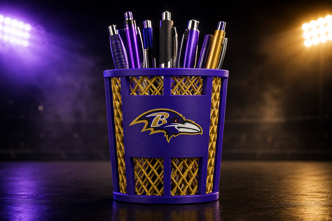 NFL Trash Can Pen Holder – All 32 Teams Available 🏈