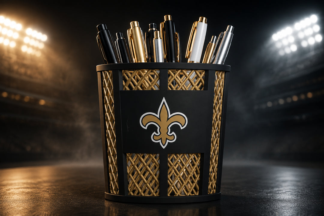 NFL Trash Can Pen Holder – All 32 Teams Available 🏈