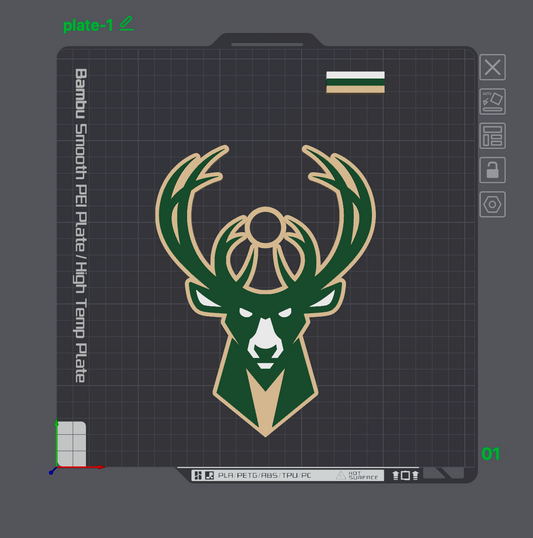 NBA Team Fan Pendants – 3D Print Files (STL + Bambu 3MF)