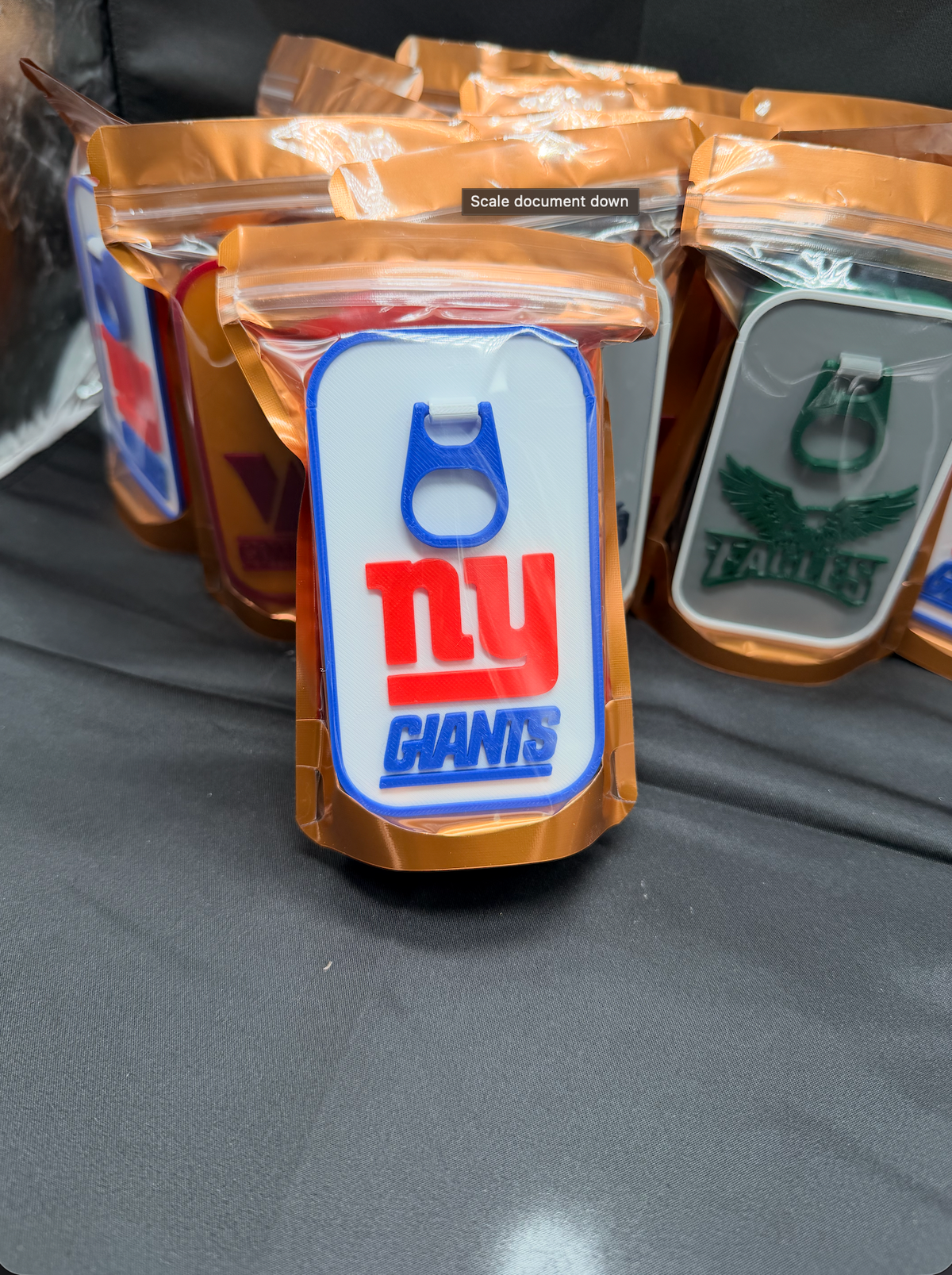 TIN CAN FOOTBALL BAG CHARM KIT