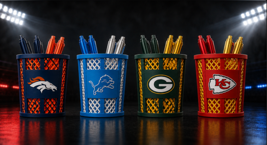 NFL Trash Can Pen Holder – All 32 Teams Available 🏈
