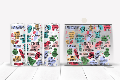 Affirmation UV DTF Tumbler Wrap