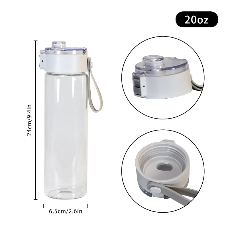 20oz leak proof frosted glass sublimation tumbler